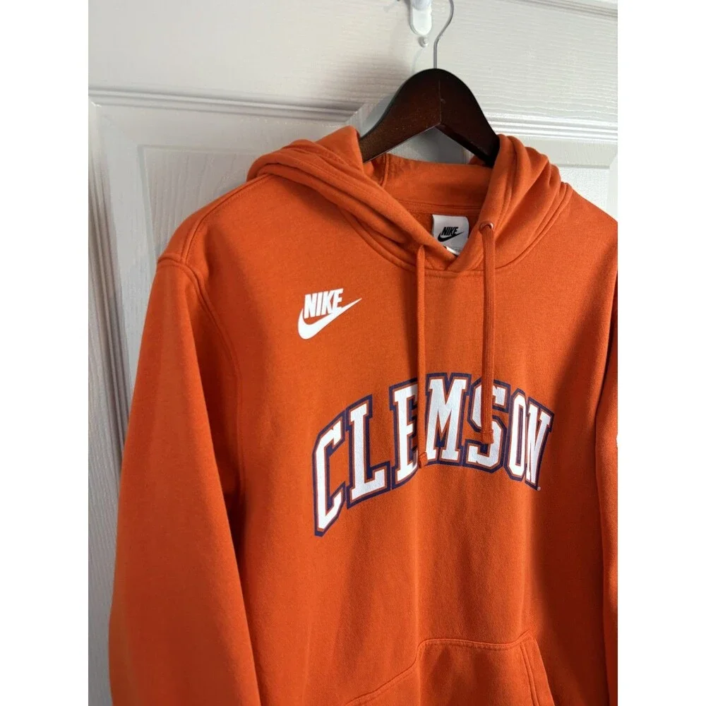 Nike Clemson Hoodie Mens Size XL Orange Purple Tiger Paw College Football